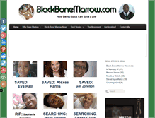 Tablet Screenshot of blackbonemarrow.com